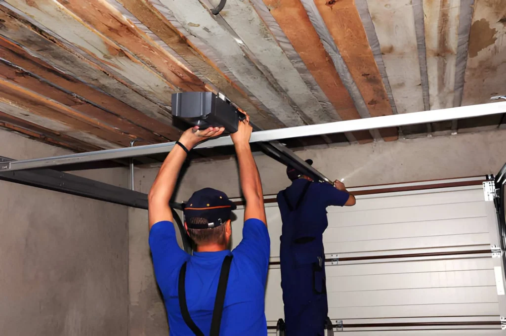 Garage door opener repair fixing sensor and motor issues