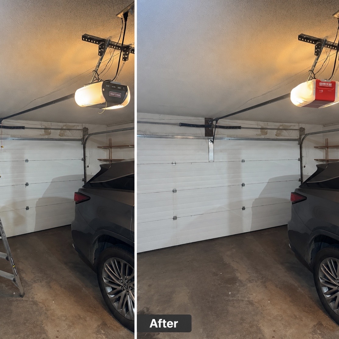 Garage door opener installation in Windsor CT