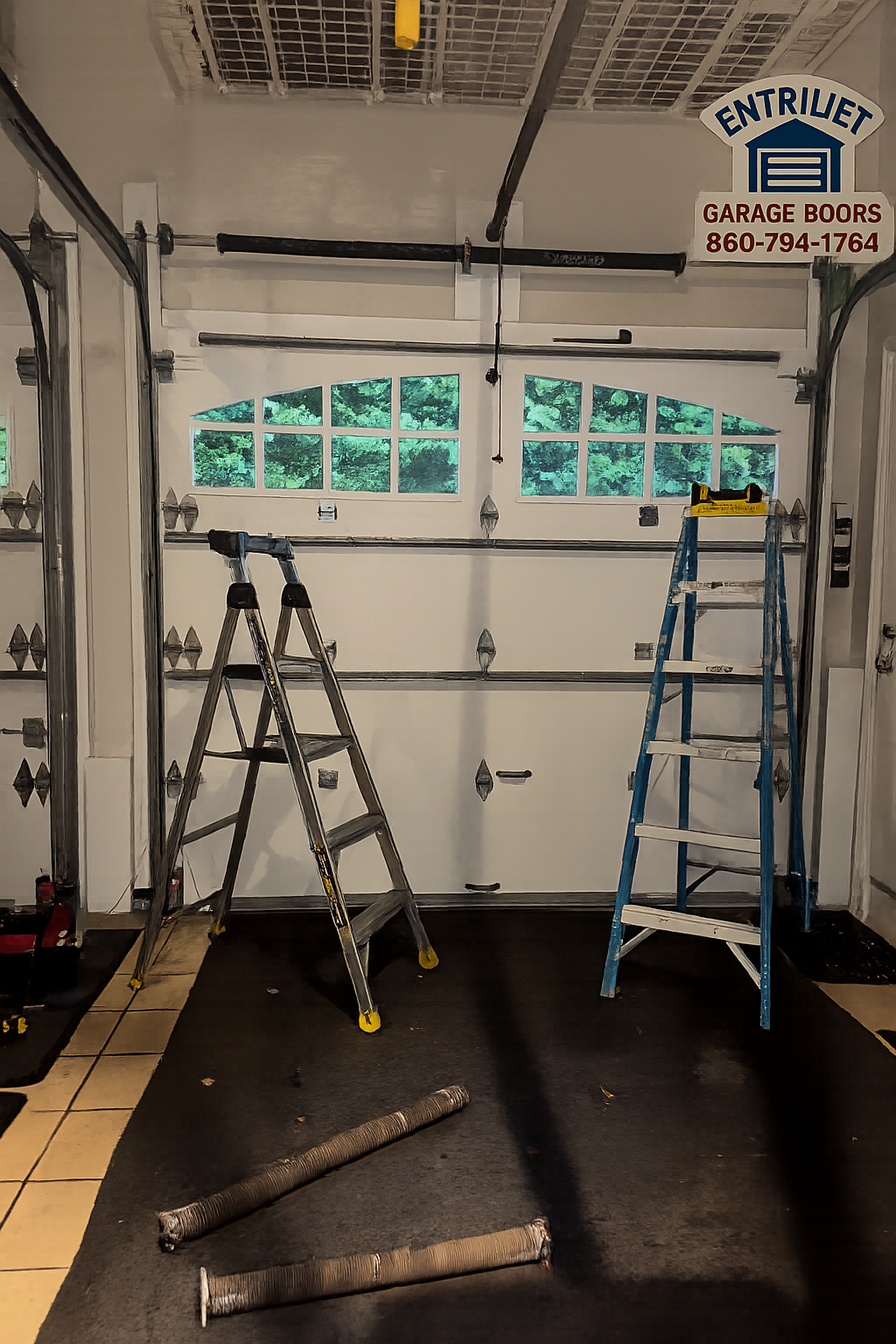 Heavy-duty garage door torsion spring replacement in Berlin CT