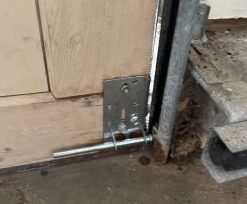 Garage door bottom bracket and roller replacement in Hartford CT