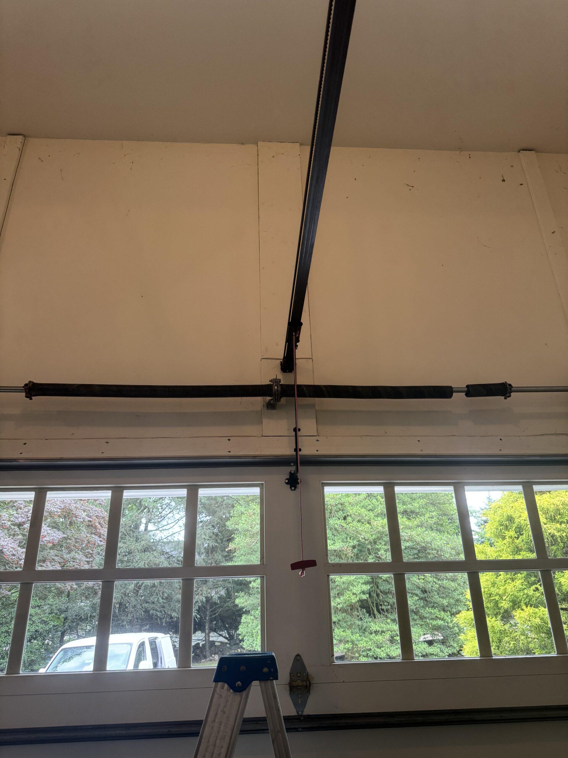 Garage door torsion spring replacement in Simsbury CT