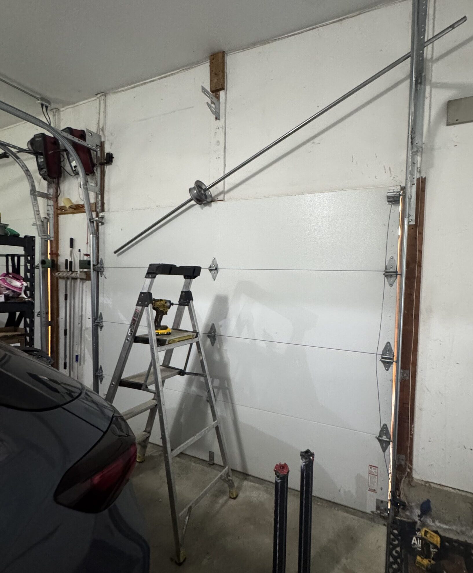 Garage door torsion spring replacement in Canton CT