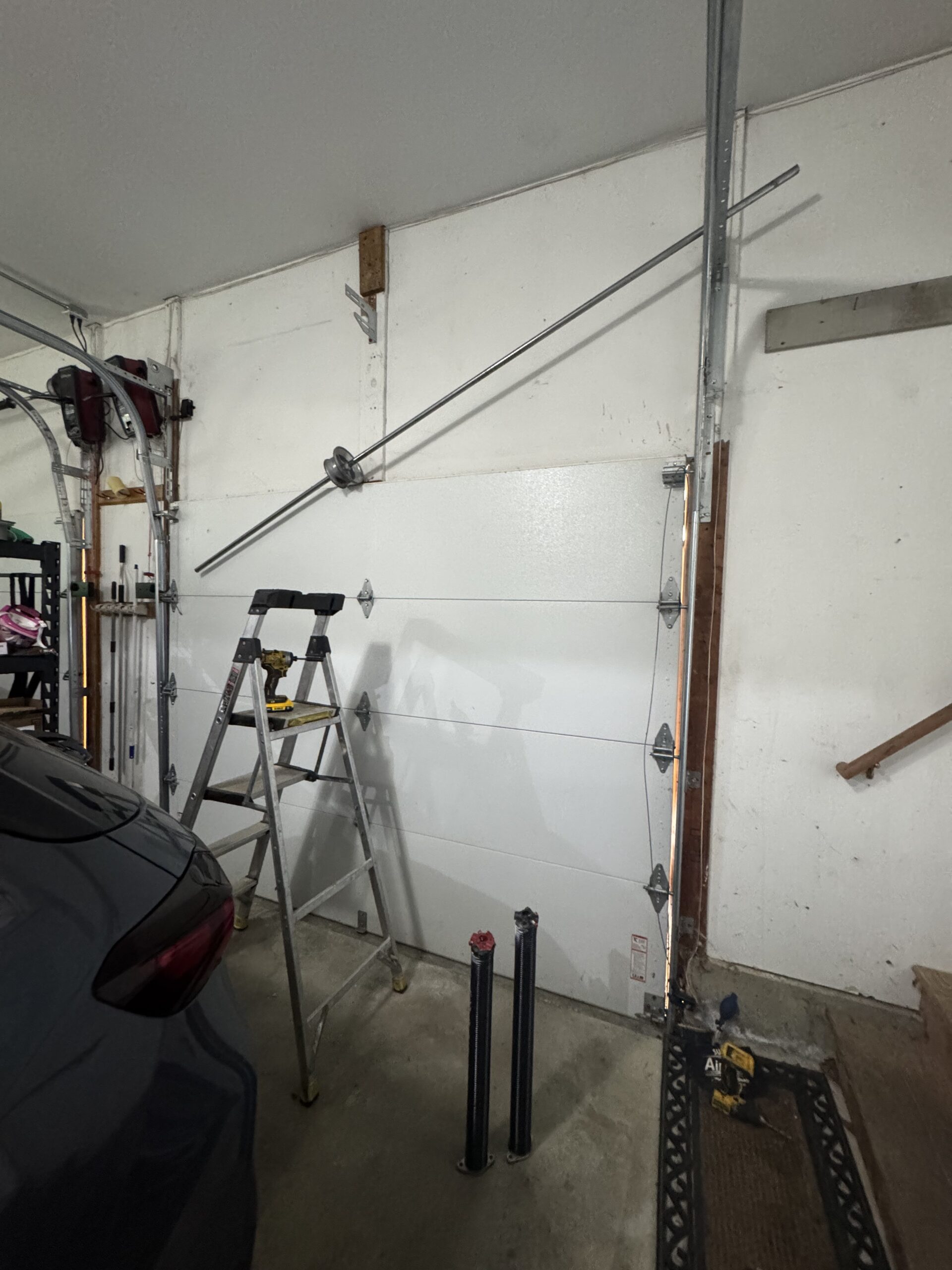 Garage door torsion spring replacement in Canton CT