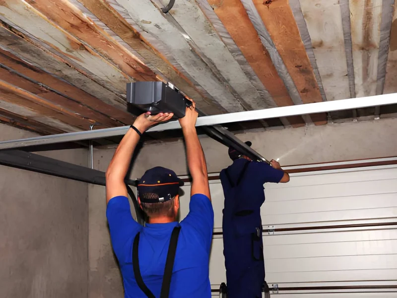 Garage door opener repair fixing sensor and motor issues